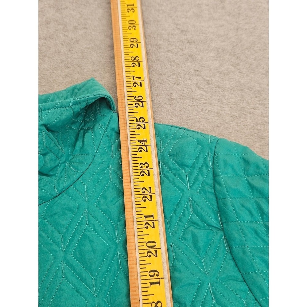 SOUTHERN LADY | Teal Green Quilted Full-Zip Lightweight Jacket - Size S - Picture 8 of 14